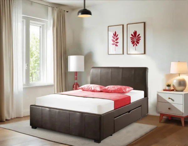 Aspire Leather Divan Bed