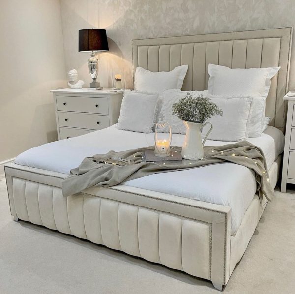 Bespoke Bed Frame With Headboard & Mattress