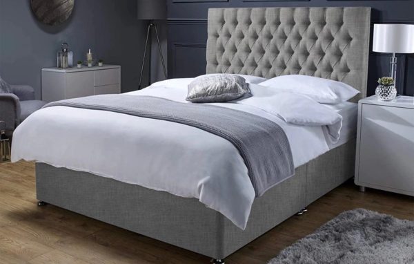 Sleigh Divan Bed With Storage Box - All Size Available