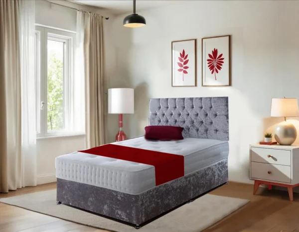 King Size Divan Ottoman Bed – Chesterfield Divan Bed – Available In All Sizes