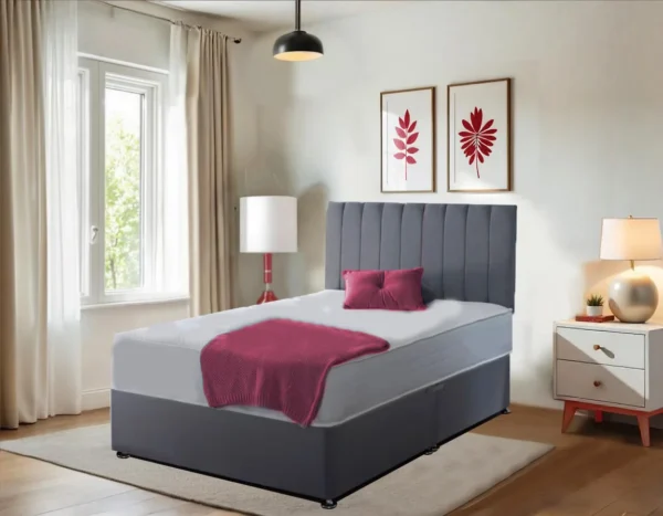 Sienna Divan Bed With Headboard – Available in All Sizes