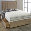 Vertical Lined Headboard Divan Storage Bed in 2FT6 to 6FT Sizes